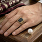 Checkered Signet Ring