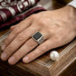 Checkered Signet Ring