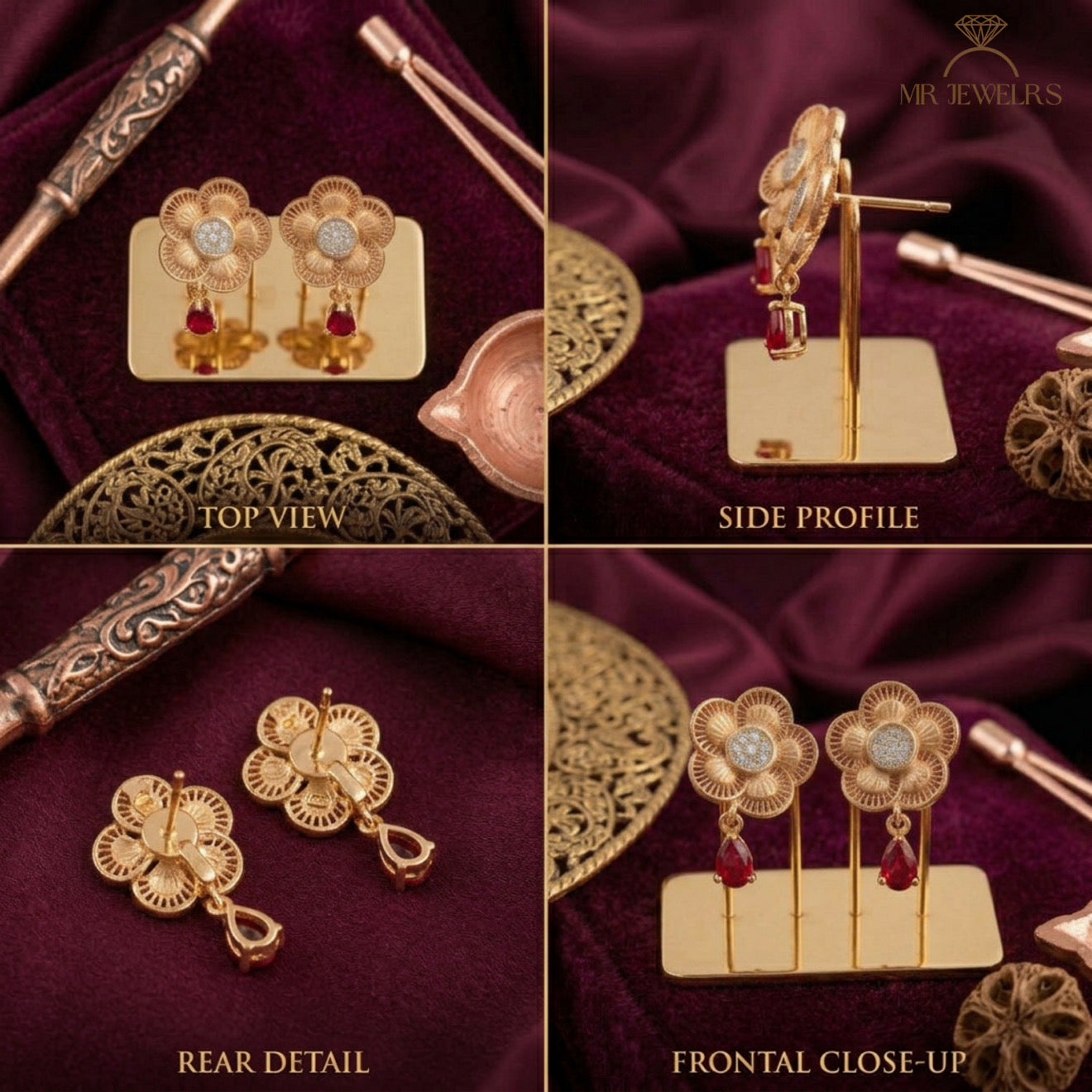 Abrin Bloom Earrings