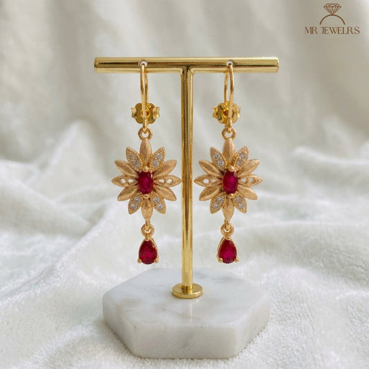 Roth Ruby Earrings