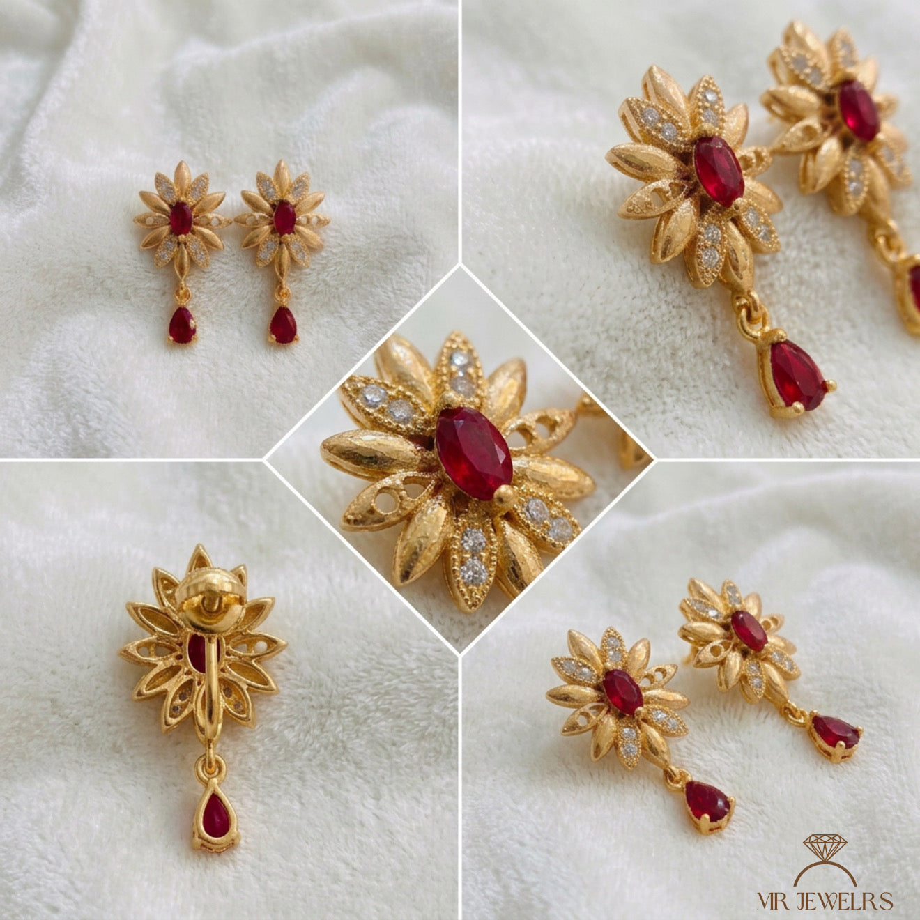Roth Ruby Earrings